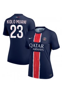 Paris Saint-Germain Randal Kolo Muani #23 Jalkapallovaatteet Naisten Kotipaita 2024-25 Lyhythihainen